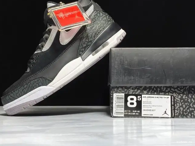 Cheap Kickmax Air Black 3 Tinker Grey CK4348-007 Cement Jordan 0513